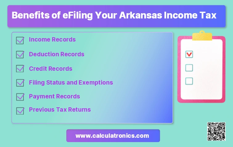 What record should you keep for Arkansas Tax